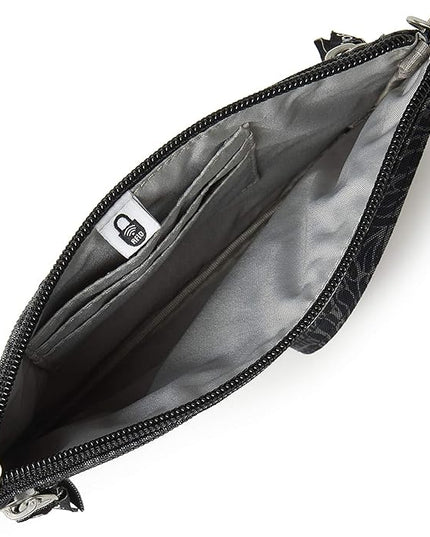 Baggallini Anti-theft RFID Currency Organizer 8"x4.25" Travel Accessory Passport Holder Money Belt Wallet w/Card Slots