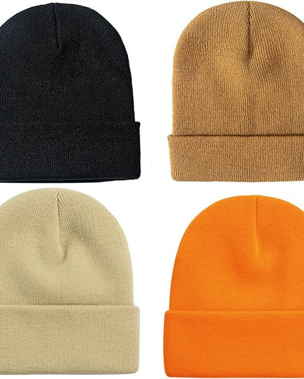 ZOORON 1&2 Pack Beanie for Men Women Slouchy Beanie Hats Winter Knit Caps Soft Ski Hat Unisex