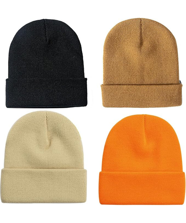 ZOORON 1&2 Pack Beanie for Men Women Slouchy Beanie Hats Winter Knit Caps Soft Ski Hat Unisex