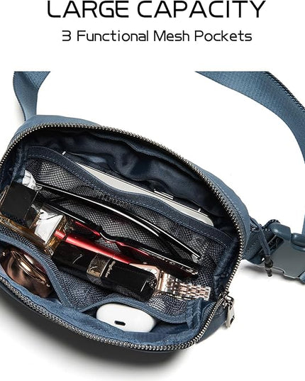 Belt Bag for Women Fanny Pack Crossbody Bags for Women Fashion Waist Packs with Adjustable Strap Gifts for Women Men (Navy)