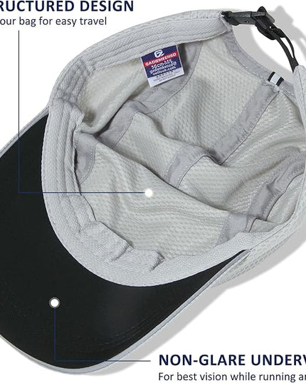 GADIEMKENSD Women's Race Day Running Cap Performance Mesh Hat - Excellent Ventilation, Lightweight, Reflective Safety