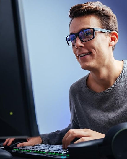 Horus X • Blue Light Glasses Men Women | Blue Light Blocking Glasses for Screen Anti-Fatigue Eye Migraine | Gaming Glasses V3