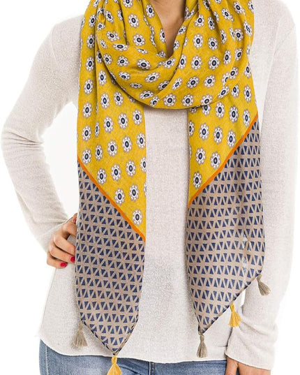 MELIFLUOS DESIGNED IN SPAIN Scarf for Women Lightweight Paisley Fashion for Summer Fall Scarves Shawl Wrap