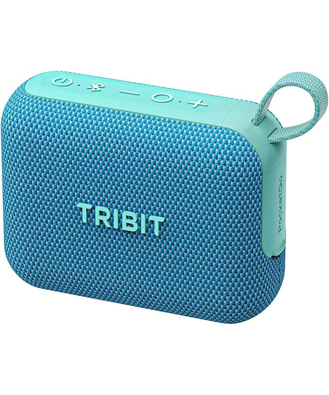Tribit PocketGo Bluetooth Shower Speaker, IP68 Waterproof/Dustproof, Portable Speaker with 20H Playtime, Wireless, BT6.0, Supports TF Card, Electronics for Travel/Outdoors/Home (Blue)