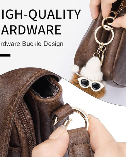 APHISON Small Crossbody Bags for Women Trendy, Leather Phone Wallet Purses Handbags Card Slots with Adjustable Guitar Strap