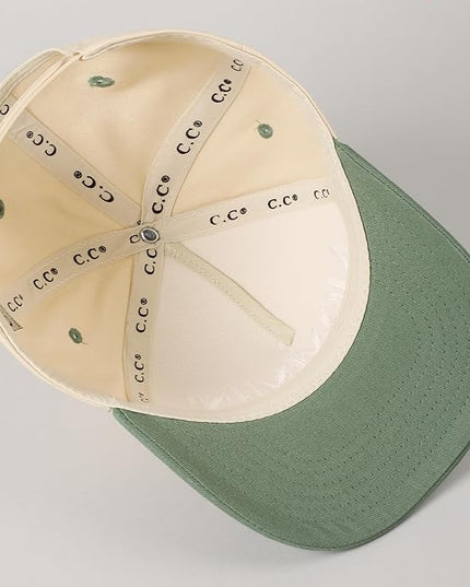 MIRMARU Two-Tone Vintage Canvas Trucker Hats for Men & Women, Adjustable Size Baseball Caps with Trendy Embroidered Design