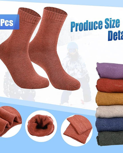 Hillban Winter Beanie Hat Gloves Set with Warm Socks Bulk, Homeless Knitted Beanie Cap Thick Thermal Winter Gloves Socks Pack