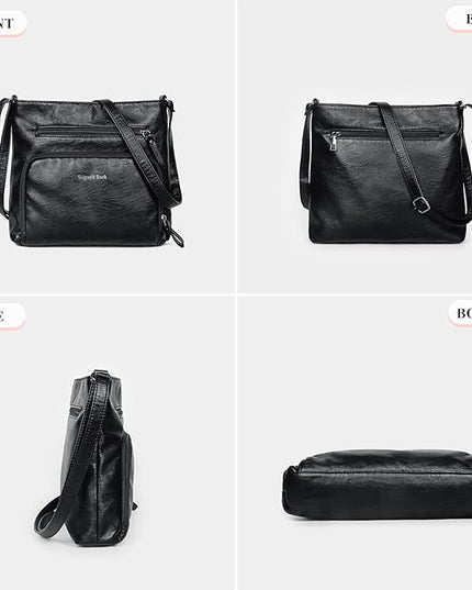 Crossbody Purses for Women Soft Vegan Leather Cross Body Handbag Lightweight Medium Shoulder Purse Travel Casual Bag