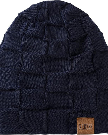 REDESS Beanie Hat for Men and Women Winter Warm Hats Knit Slouchy Thick Skull Cap