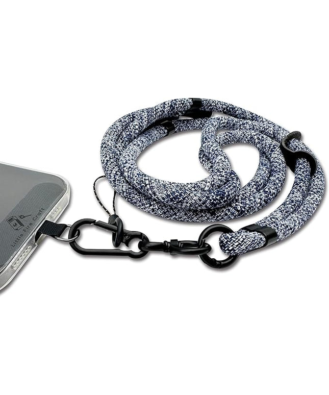 Adjustable Cell Phone Lanyard Crossbody Smartphone Strap Soft Rope Phone Lanyard for Around the Neck Holder (Camo Blue)