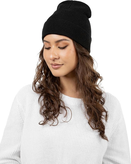 48 Pack Winter Beanies, Bulk Cold Weather Warm Knit Skull Caps, Mens Womens Unisex Hats