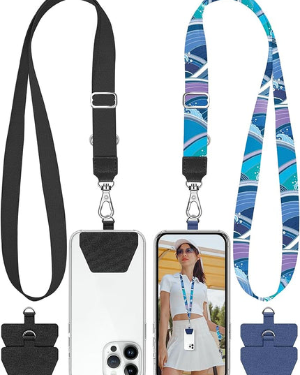 SHANSHUI Phone Lanyard, 2 Pack Durable Tether Tab Universal Nylon Phone Strap for All Smartphones