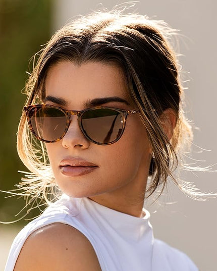 WearMe Pro Round Polarized Sunglasses for Women - UV400 Protection, Lightweight Frame, Vintage Retro Style