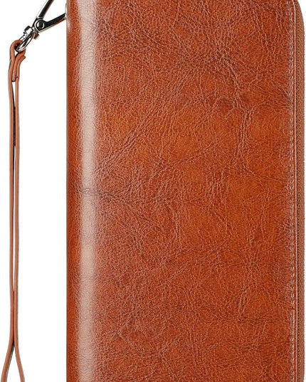 Lavemi Small Compact Women Wallet RFID Blocking Genuine Leather Bifold Purse with ID Windows