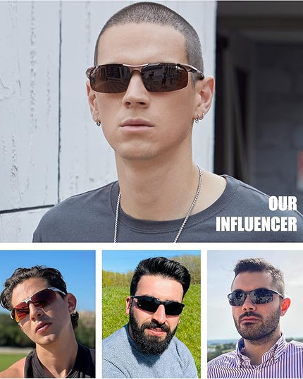 DUCO Mens Sports Polarized Sunglasses UV Protection Sunglasses for Men 8177s