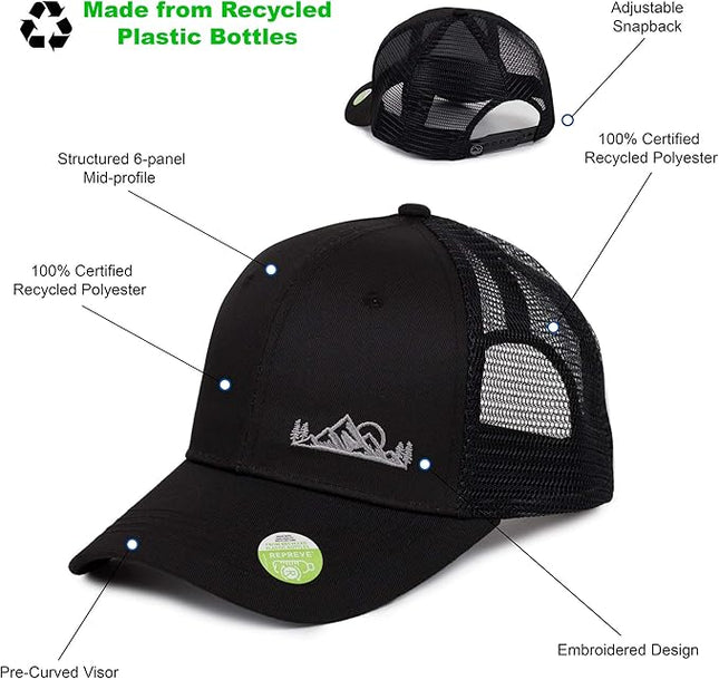 Ecofera Men's Eco-Friendly Snapback Trucker Hat Baseball Cap
