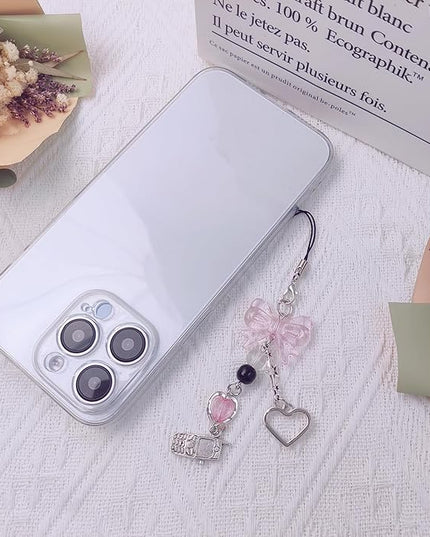 1-4PCS Cute Phone Charms Aesthetic Y2K Cell Phone Charms Strap Strawberry Butterfly Star PhoneCharm Y2K Accessories for Bag Keychain Airpods Camera Pendants Decor