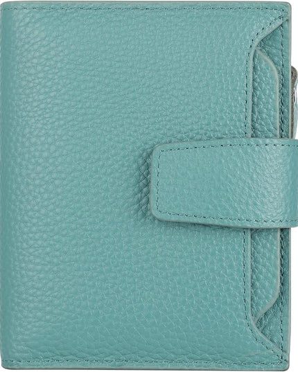 Lavemi Small Compact Women Wallet RFID Blocking Genuine Leather Bifold Purse with ID Windows