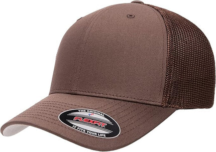 Flexfit 6511 Fitted Mid-Profile Stretchable Mesh Panels Trucker Cap | Bulk Pack Available