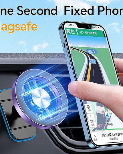 Kaistyle for Magsafe Car Mount【20 Strong Magnets】Magnetic Phone Holder for Car Phone Holder Mount Dash Mounted Holders Cell Phone Holders for Your Car Accessories for Women Men for iPhone 17 16 15 14