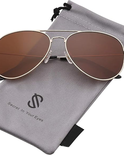 SOJOS Classic Aviator Polarized Sunglasses for Men Women Vintage Retro Style