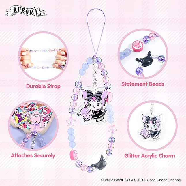 iFace Hello Kitty and Friends Beaded Wristlet Universal Phone Charm Strap - Cute Wrist Chain Lanyard Aesthetic Decor Strap for Cell Phone Camera Keys AirPods Keychains
