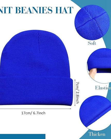 Yahenda 48 Pack Knit Beanies Hats Winter Beanie Hats Warm Knitted Cuffed Skull Cozy Cap for Men Women Unisex