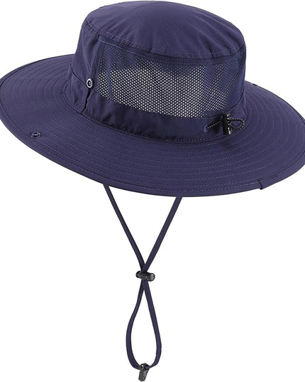 Connectyle Men's Sun Hat UPF 50+ Wide Brim Bucket Hats for Fishing Hiking Gardening Adjustable Boonie Hat Outdoor Safari Hats
