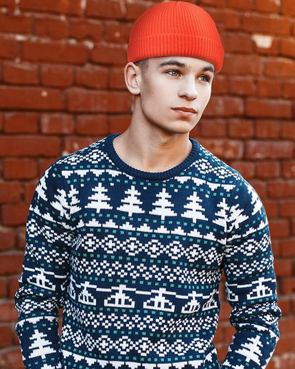 SATINIOR Fisherman Beanie Trawler Beanie Winter Watch Hat Roll up Edge Skullcap Unisex