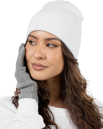 12 Pack Winter Beanie Hats for Men Women, Warm Cozy Knitted Cuffed Skull Cap, Wholesale
