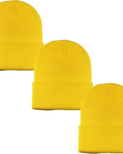 Gelante Unisex Beanie Cap Knitted Warm Solid Color