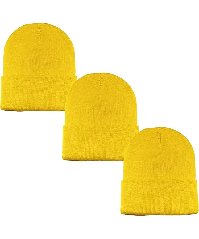 Gelante Unisex Beanie Cap Knitted Warm Solid Color