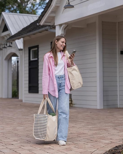 Cotton Grocery Shopping Tote Bags