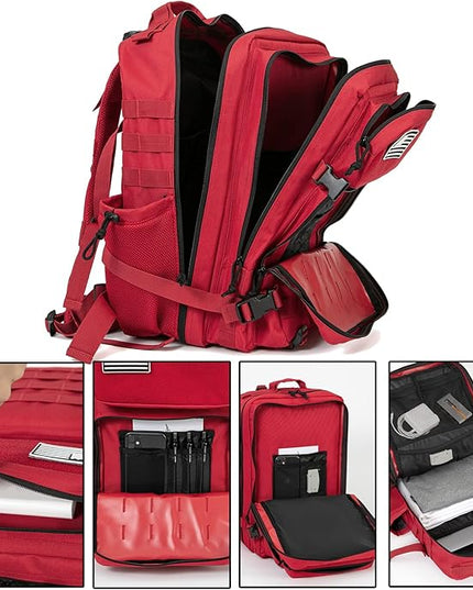 QT&QY 25L/45L Military Tactical Backpack For Men Molle Daypack 3 Day Bug Out Bag Hiking Rucksack With Bottle Holder