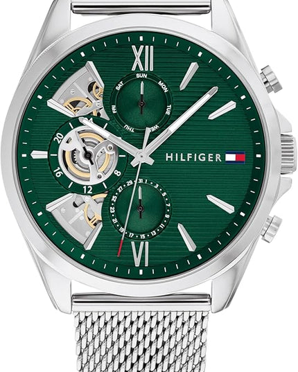 Tommy Hilfiger Men's Quartz Multifunction Watch - Stainless Steel - 5ATM/50 Meters Water Resistance - A Timeless, Modern Classic - Gift for Him - 43.5mm
