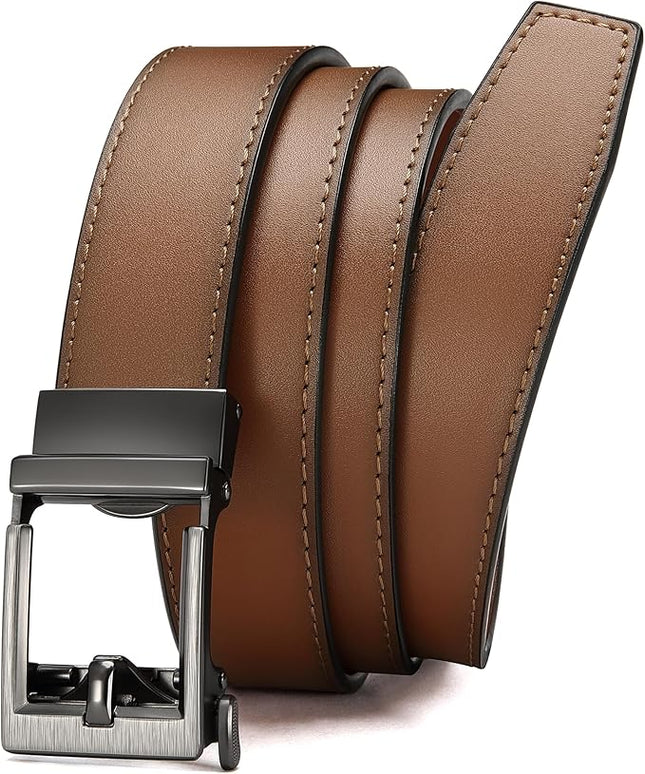 CHAOREN Leather Ratchet Belt Men - Mens Belts Casual Accessories for Every Occasion (35mm)