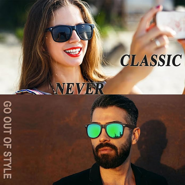 Joopin Square Sunglasses Polarized UV Protection Trendy Designer Sun Glasses Men Women