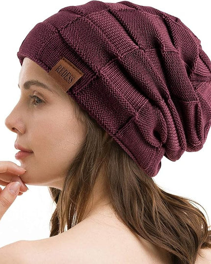 REDESS Beanie Hat for Men and Women Winter Warm Hats Knit Slouchy Thick Skull Cap