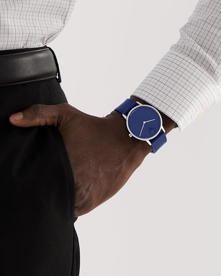 Movado Face Men's Luxury Quartz Watch - Swiss Movement - Water Resistance 30 Meters (3ATM) - Elegant Timepiece - Gift for Him - 41mm