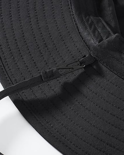 Home Prefer UPF50+ Mens Sun Hat Wide Brim Fishing Hat Womens UV Protection Cap Breathable Mesh Safari Gardening Bucket Hat