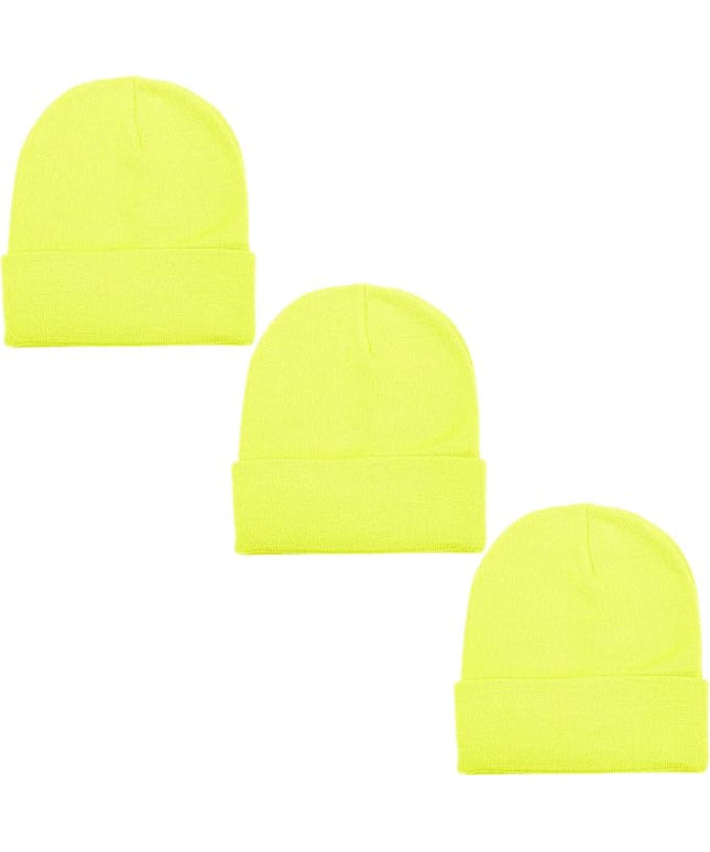 Gelante Unisex Beanie Cap Knitted Warm Solid Color
