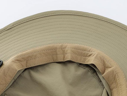 Home Prefer UPF50+ Mens Sun Hat Wide Brim Fishing Hat Womens UV Protection Cap Breathable Mesh Safari Gardening Bucket Hat