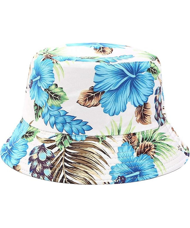 Mashiaoyi Unisex Print Double-Side-Wear Reversible Bucket Hat