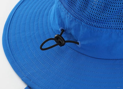 Home Prefer UPF50+ Mens Sun Hat Wide Brim Fishing Hat Womens UV Protection Cap Breathable Mesh Safari Gardening Bucket Hat