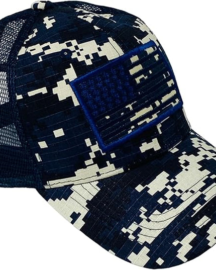 Roytrense Embroidered American Flag Unisex Baseball Cap (100% Cotton)