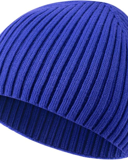 choshion Wool Knit Fisherman Beanie Hat for Men Women,Cuffless Warm Short Cuff Beanies Toboggan Ski Hats Winter Skull Cap