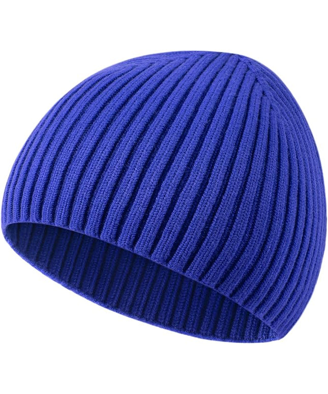 choshion Wool Knit Fisherman Beanie Hat for Men Women,Cuffless Warm Short Cuff Beanies Toboggan Ski Hats Winter Skull Cap