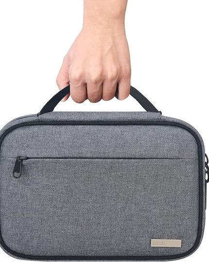 Lacdo Cord Organizer Travel, Cable Organizer Bag Case, Portable Electronics Organizer travel Case, 6 Layer Large Capacity Charging Cords Storage organizer for Cables, SD Card, Travel Essentials, Gray
