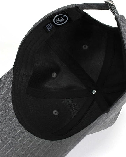 Fashion Baseball Hats for Men by King & Fifth | The Senna Baseball Cap with Low Profile & Menswear Fabric + Baseball Caps