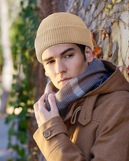 SATINIOR Trawler Beanie Watch Hat Roll-up Edge Skullcap Fisherman Beanie for Women Men